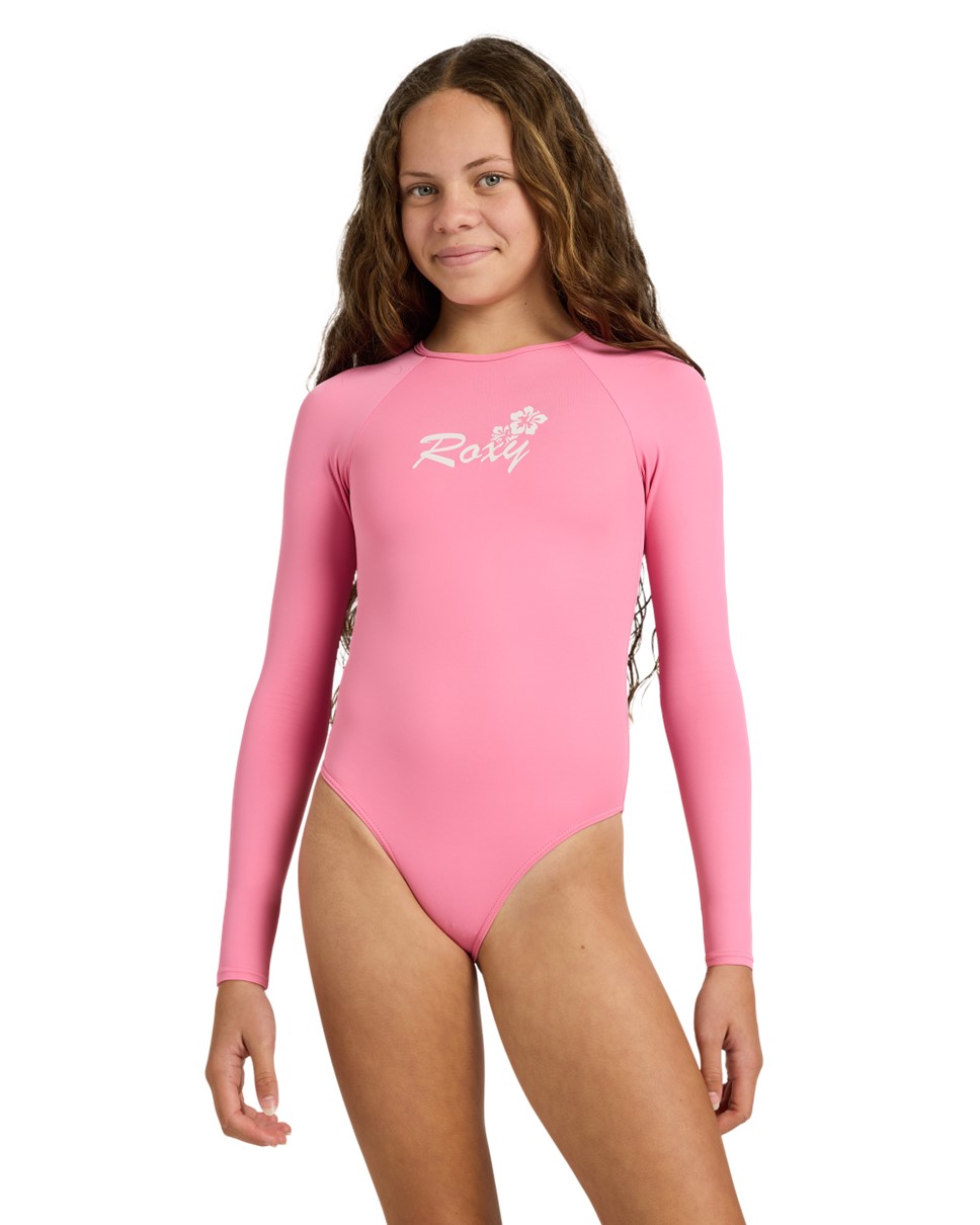 Girls 8-16 Summer Wave Long Sleeve Onesie (MGZ0)