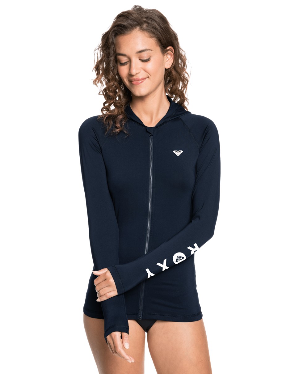 Womens Essentials Long Sleeve Hoodie Rashguard (KVJ0)