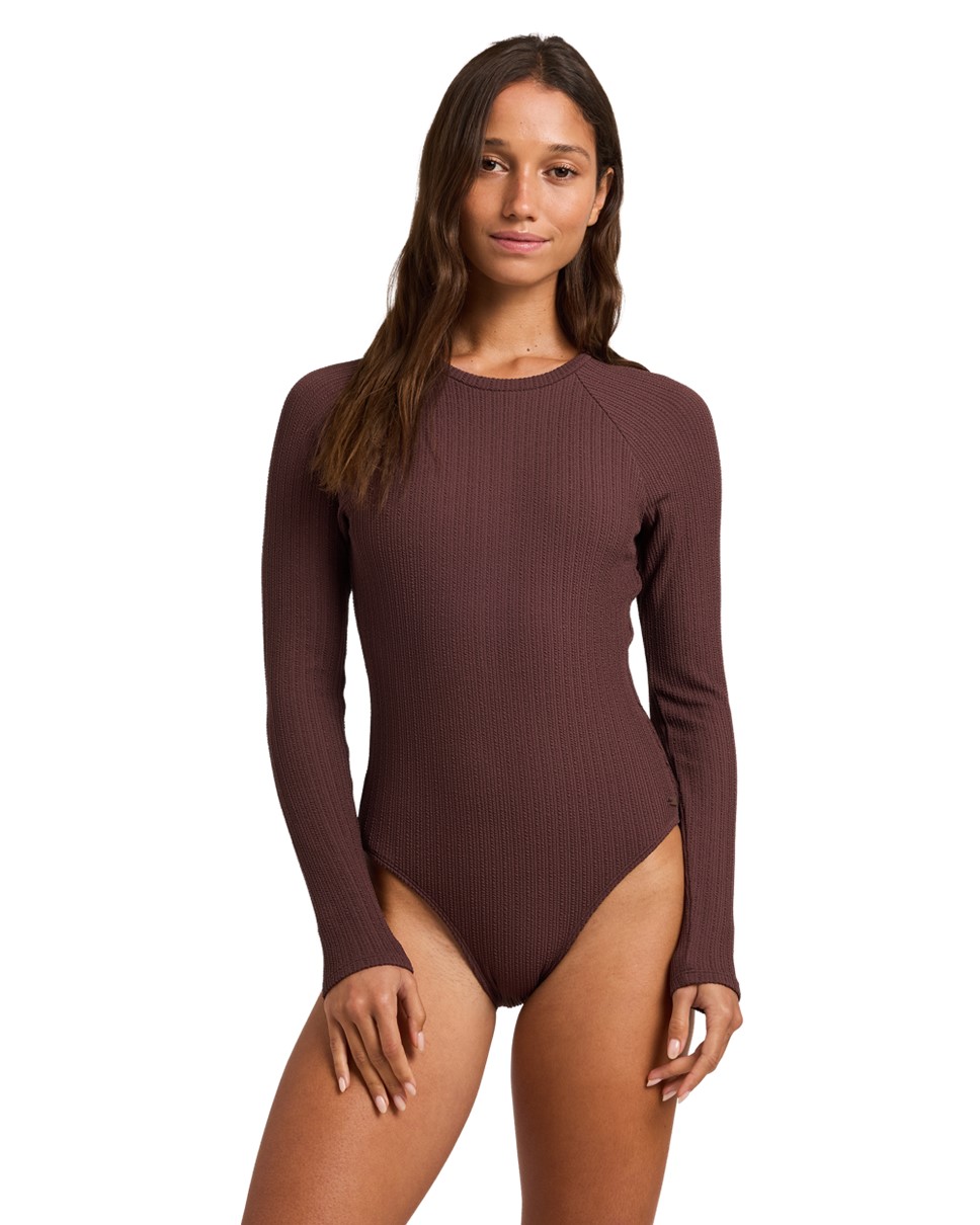 Womens On The Beach Aruba Long Sleeve Onesie