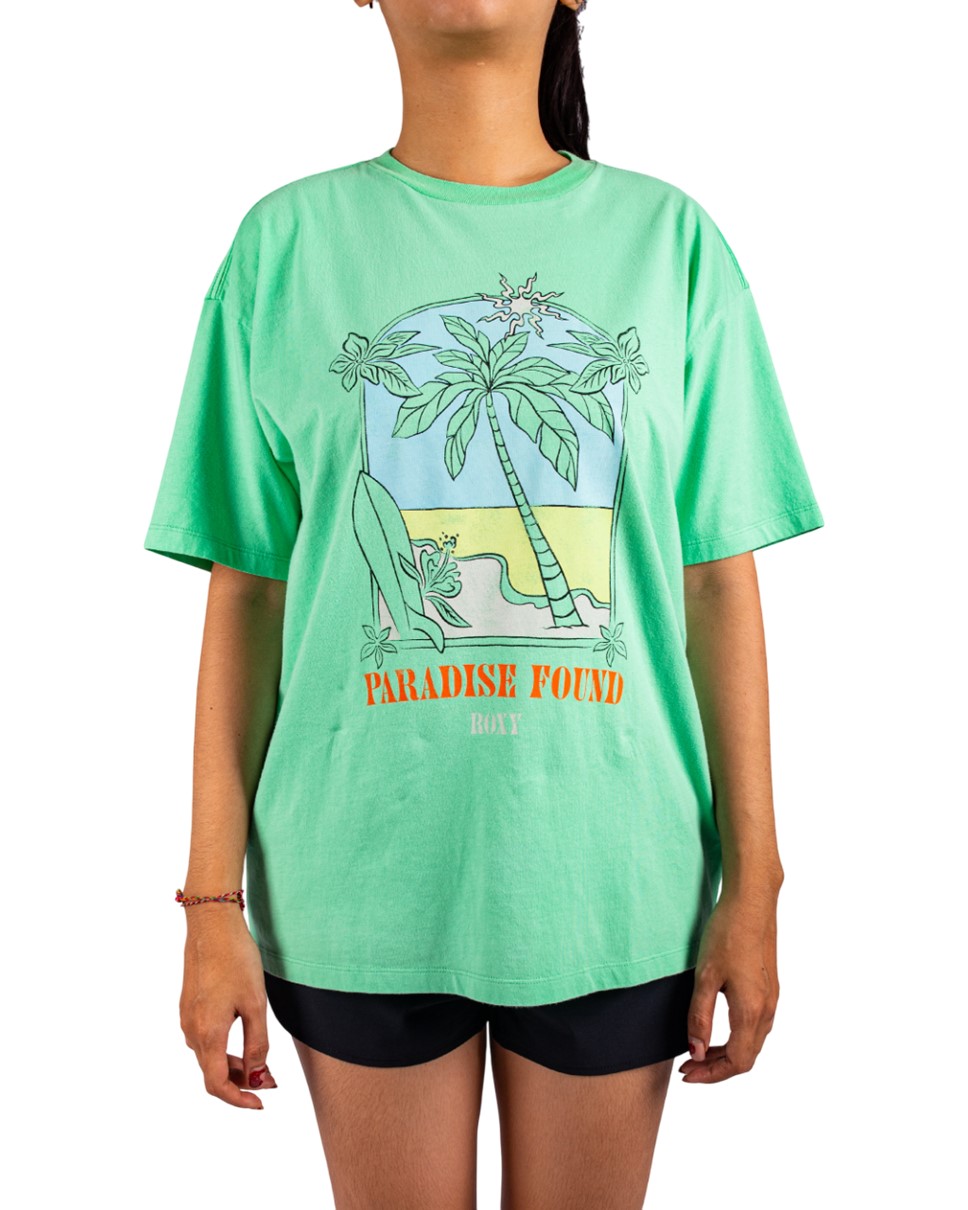 Womens Sunny Oversize T-Shirt-Green
