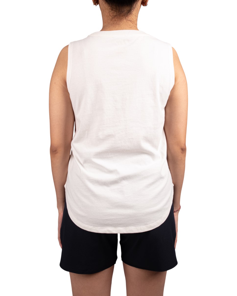 Womens Surf Salt Sun Muscle Tank Id-White