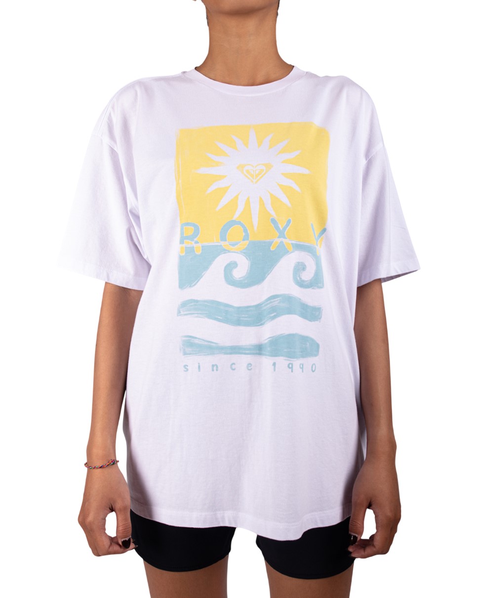 Womens Be The Sun  Tee-White