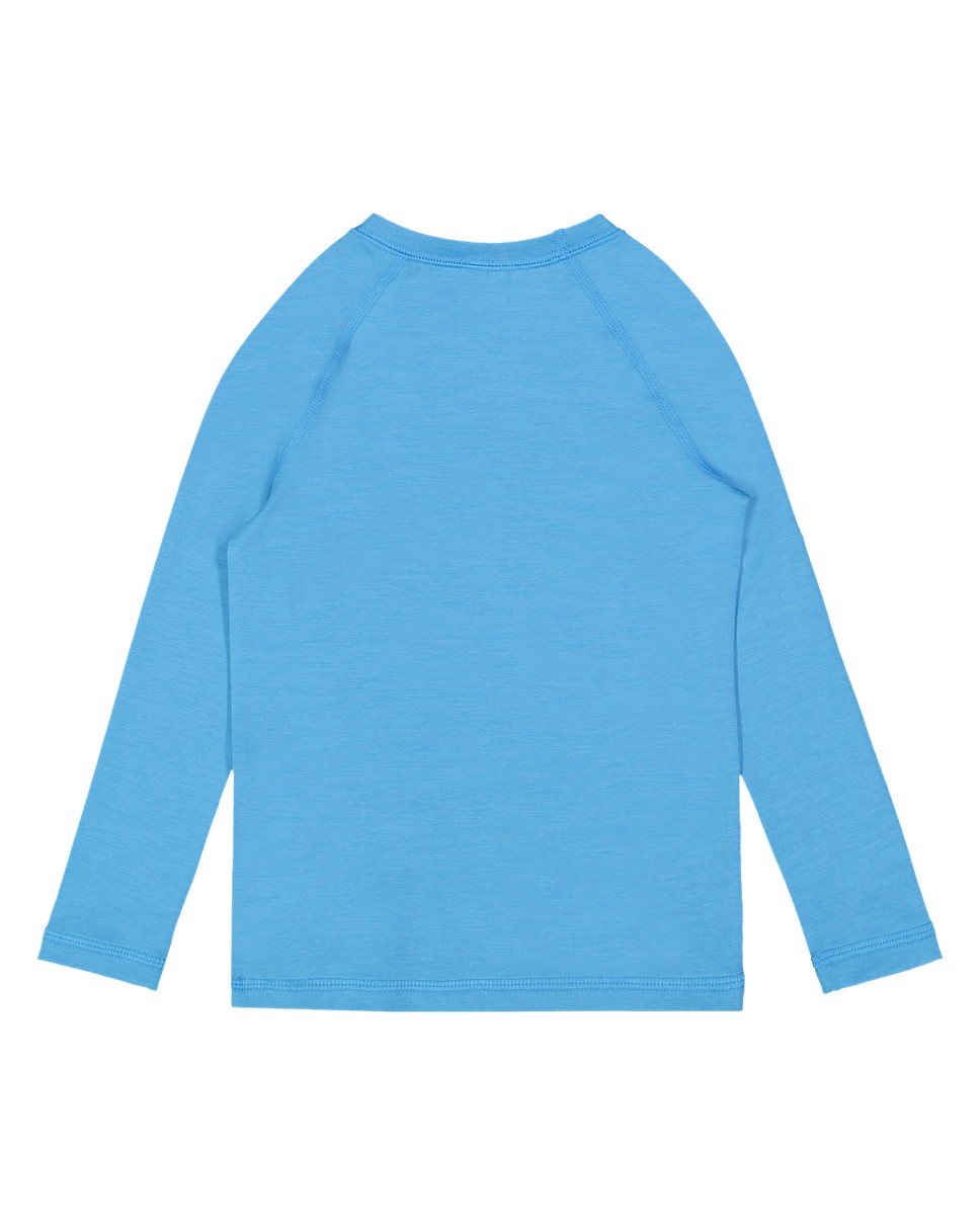 Girls 2-7 Essential Long Sleeve Rash Vest-Blue