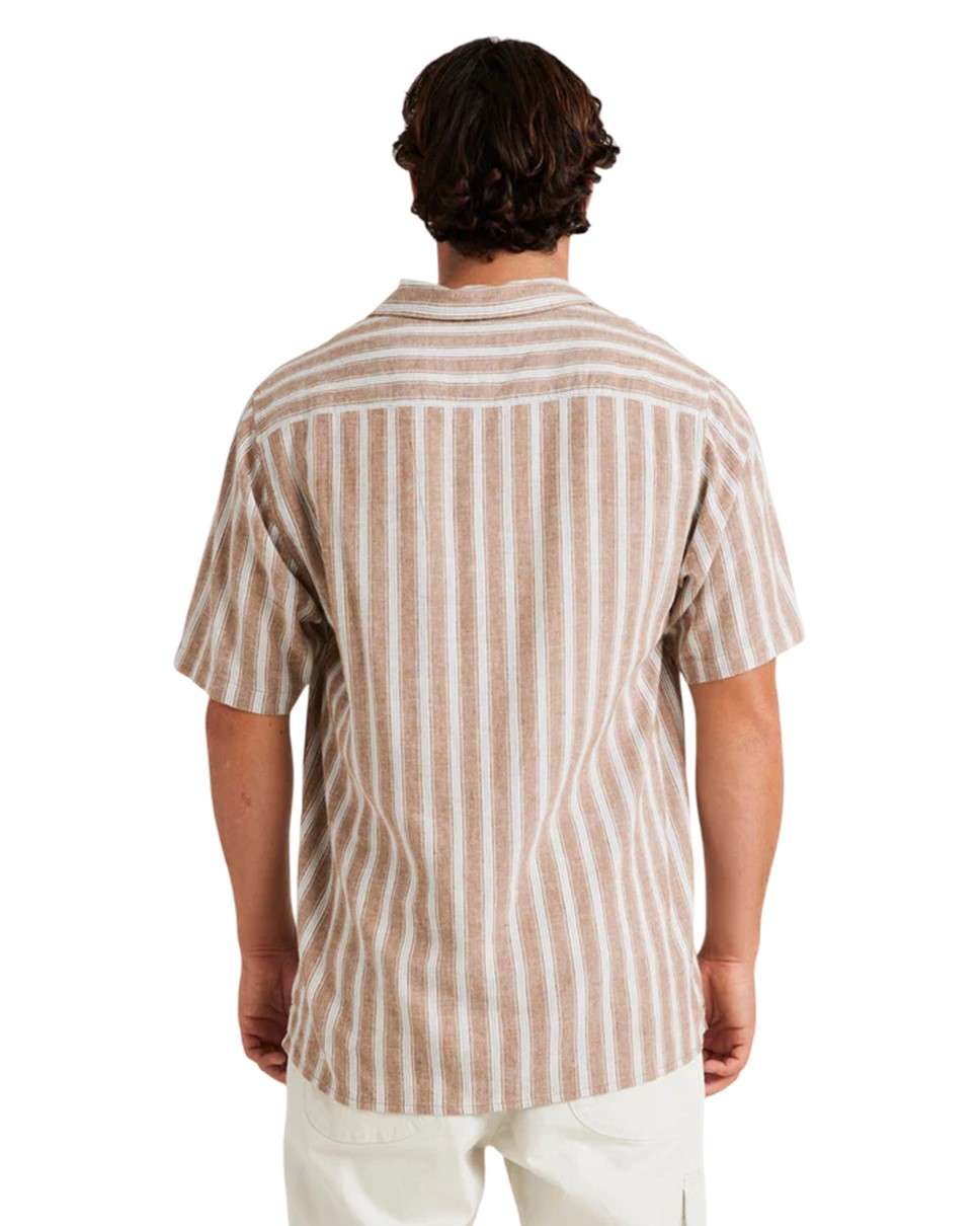 Mens Beat Stripe Vintage Short Sleeve