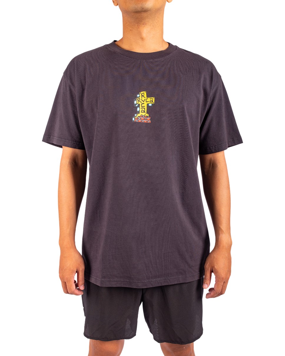Mens Barbacross Short Sleeve T-Shirt-Black