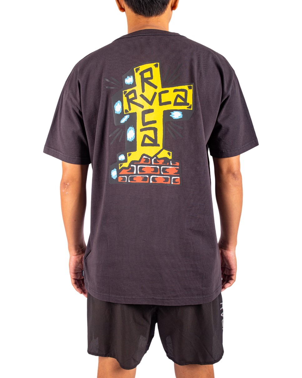 Mens Barbacross Short Sleeve T-Shirt-Black