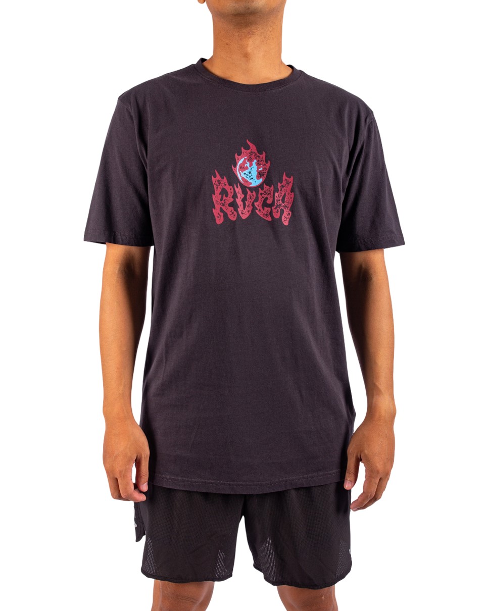 Mens Burn Notice Short Sleeve T-Shirt-Black