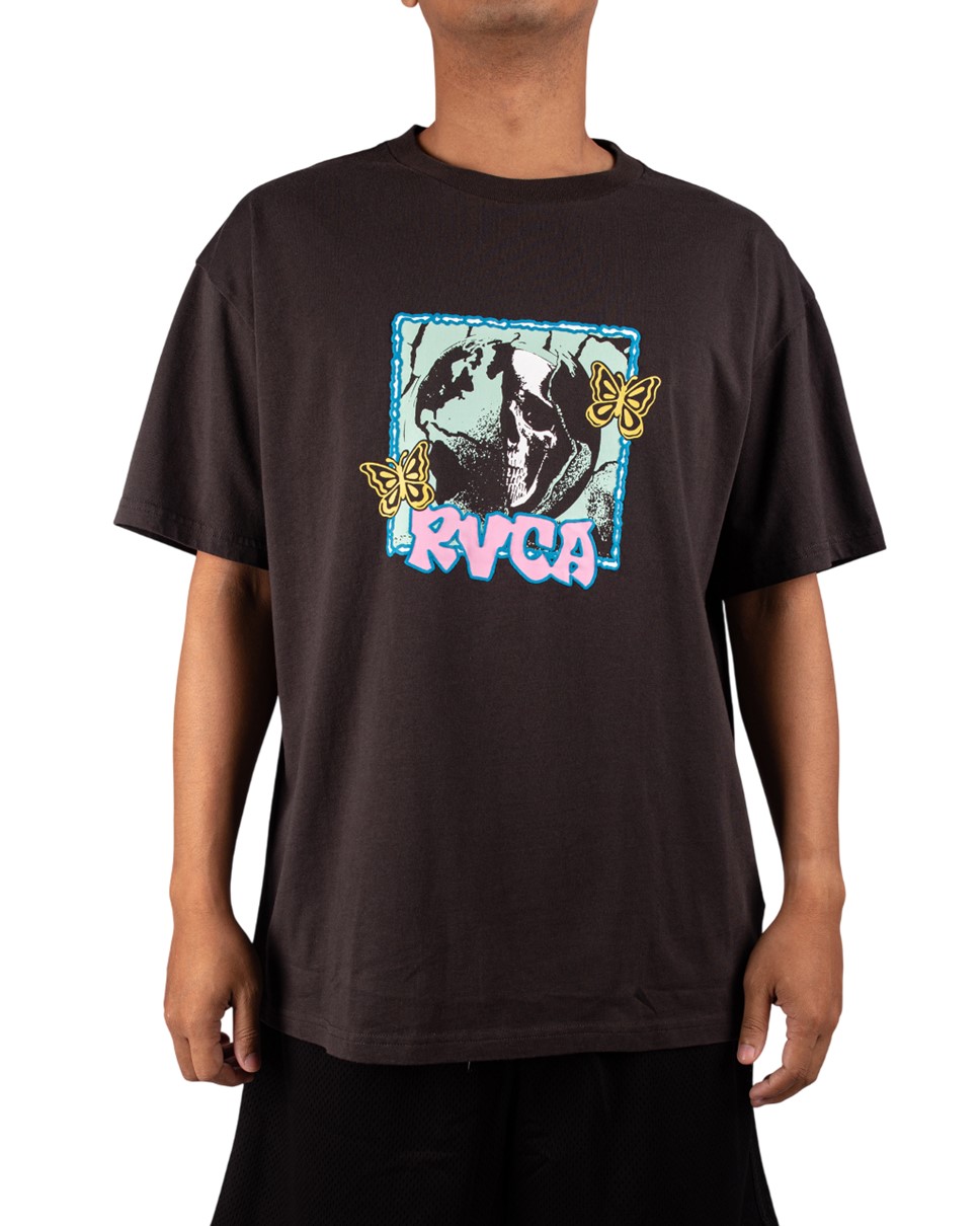 Mens Global Balance Short Sleeve Tee-Black