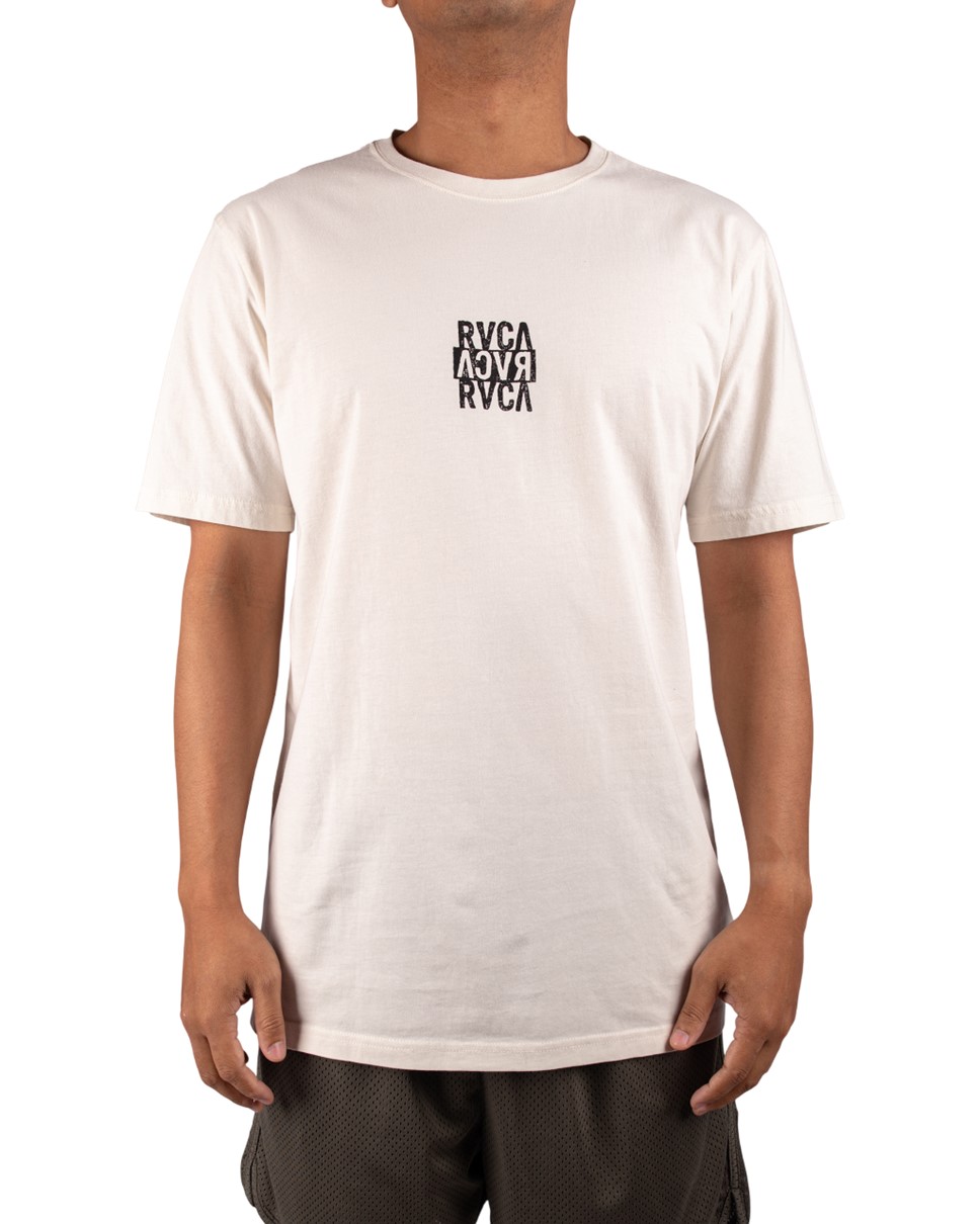 Mens New Stack Short Sleeve Tee-White