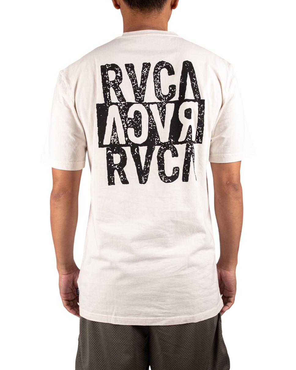 Mens New Stack Short Sleeve Tee-White