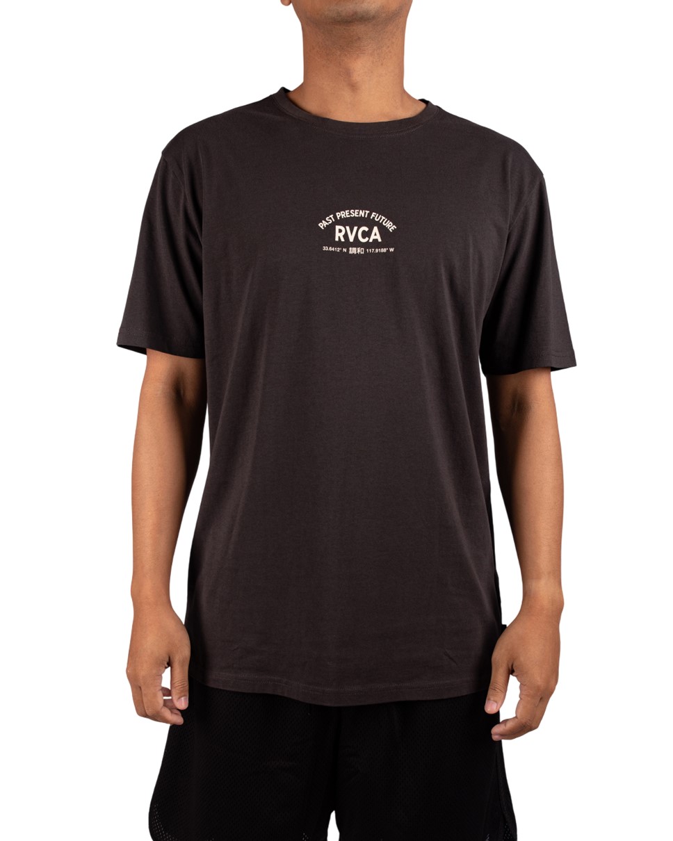 Mens Textfull Short Sleeve Tee-Black
