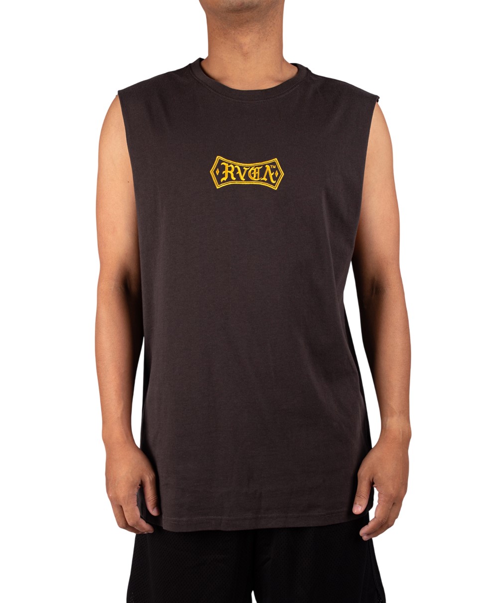 Mens Meric Text Muscle-Black