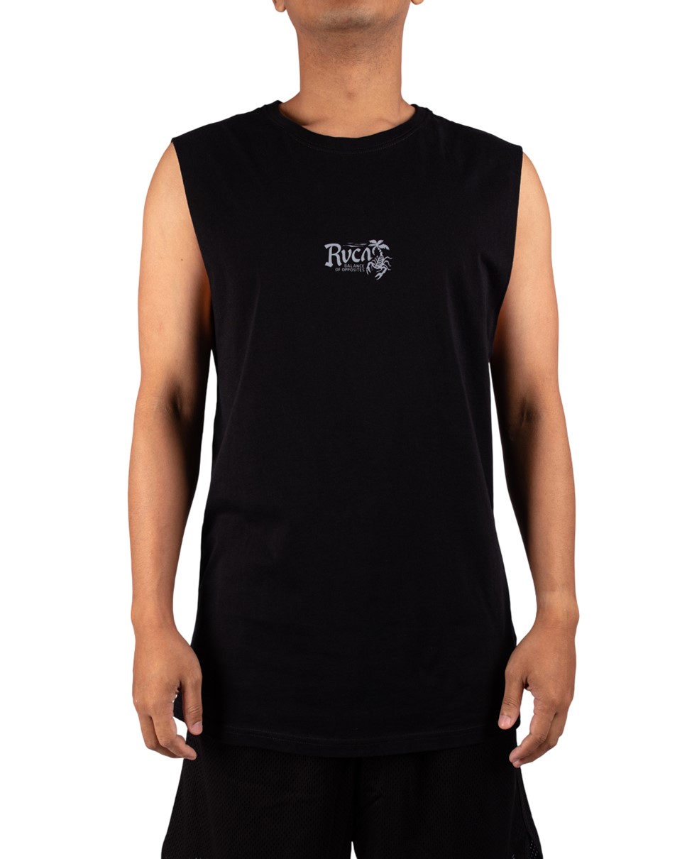 Mens Sting Bay Muscle-Black