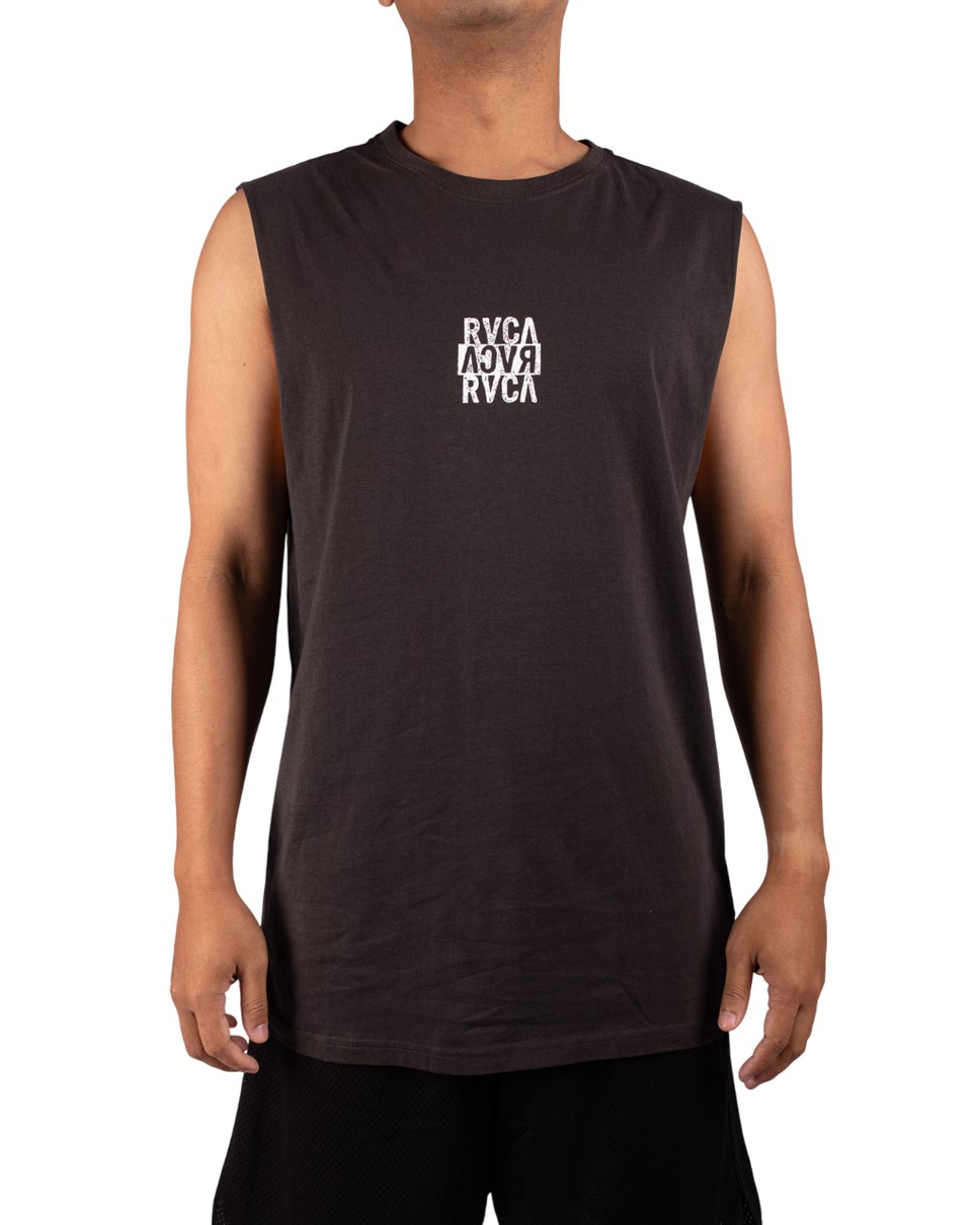 Mens Staxed Muscle-Black