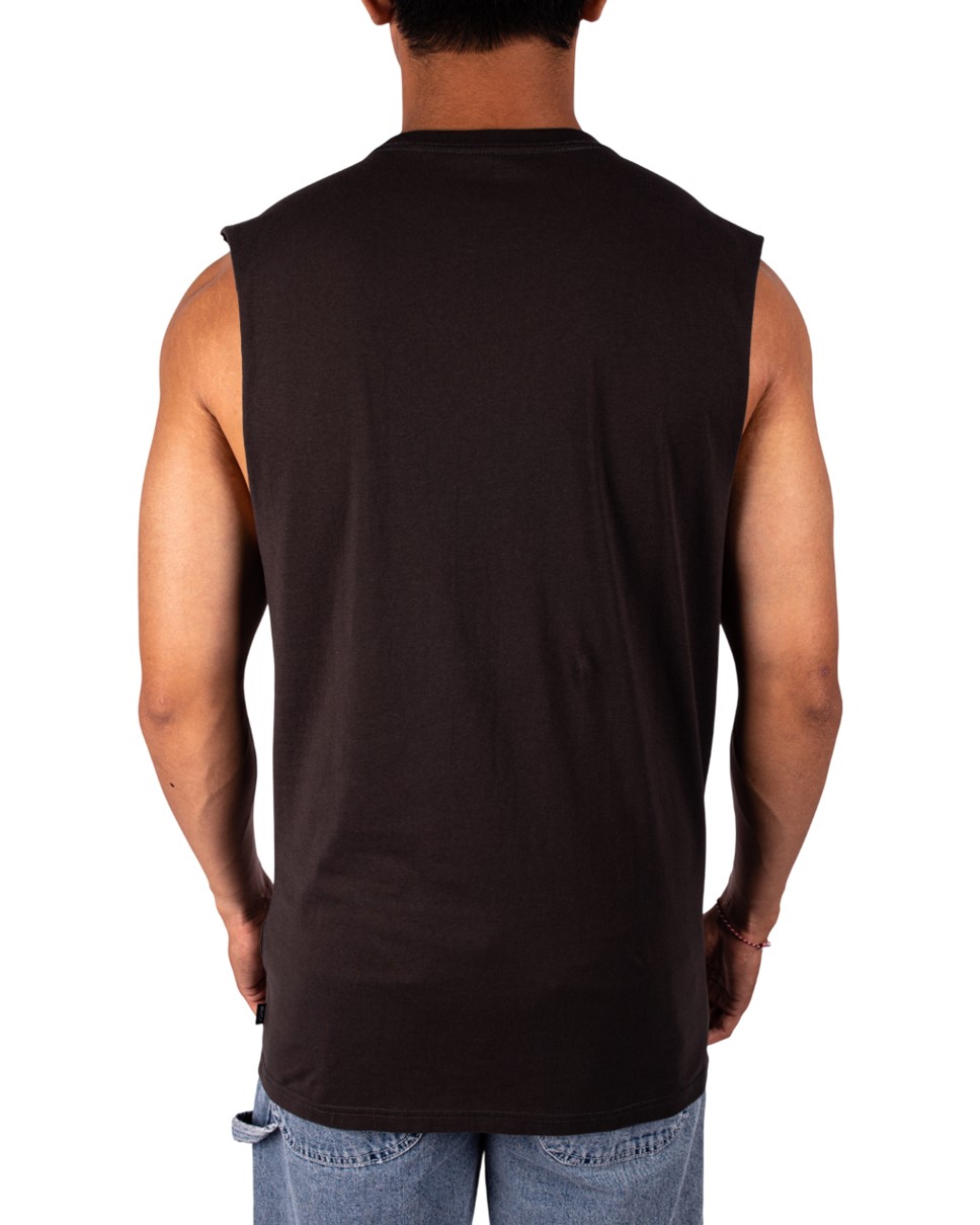Mens Thru View Muscle-Black